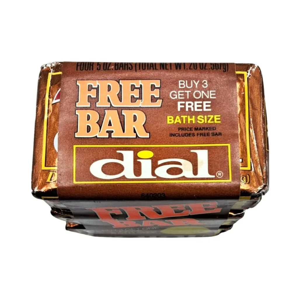 Vintage 4X Gold Dial Bath Soap Bar NOS 5 oz from 80s 90s TV Prop Movies 4 Pack - Picture 4 of 6